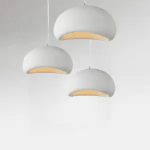 ספוגית נברשת בטון לבן